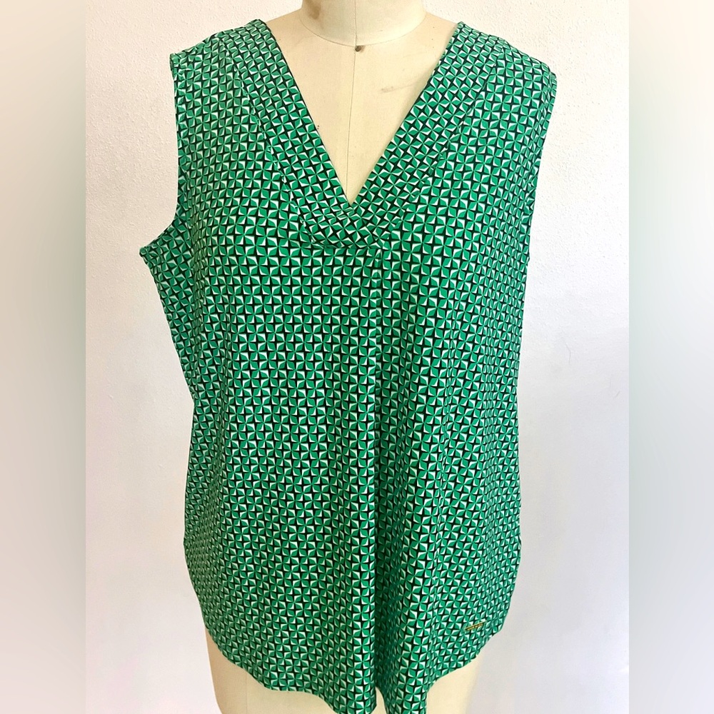 Anne Klein - Pre-Owned printed top - size M